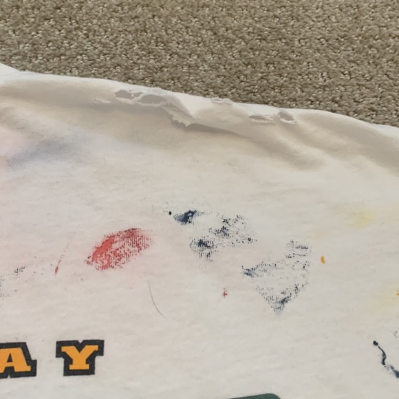 Vintage Adidas Green Bay packers Men’s XL t-shirt trashed and distressed - Picture 10 of 10